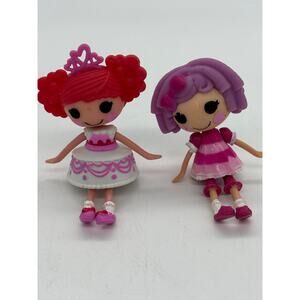 2 Mini Lalaloopsy Y2K dolls, Valentina Hugs n’ kisses & Pillow featherbed